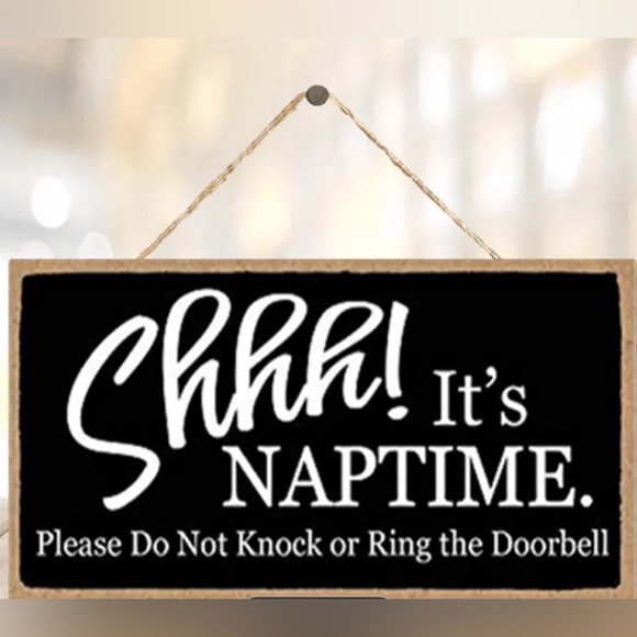 SHHHH ITS NAP TIME SIGN - Picture 2 of 5